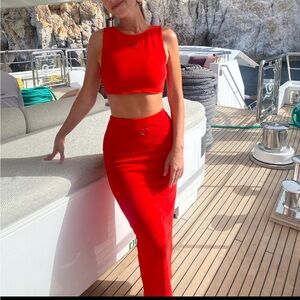 Strawberry Milk Mob - Red Set (top and skirt sold together)